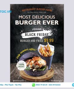 in tờ rơi chương trình khuyến mãi của nhà hàng