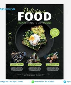 mẫu in tờ rơi cho nhà hàng đẹp