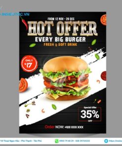 tờ rơi nhà hàng in sắc nét và đẹp