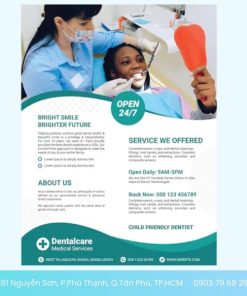 mẫu tờ rơi nha khoa độc đáo