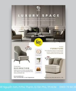 mẫu tờ rơi nội thất độc đáo