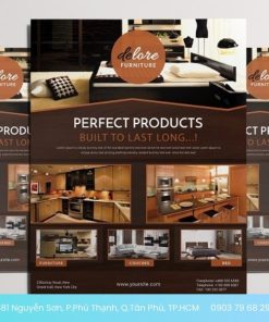 mẫu tờ rơi nội thất độc đáo