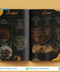 thực đơn kích cỡ a3