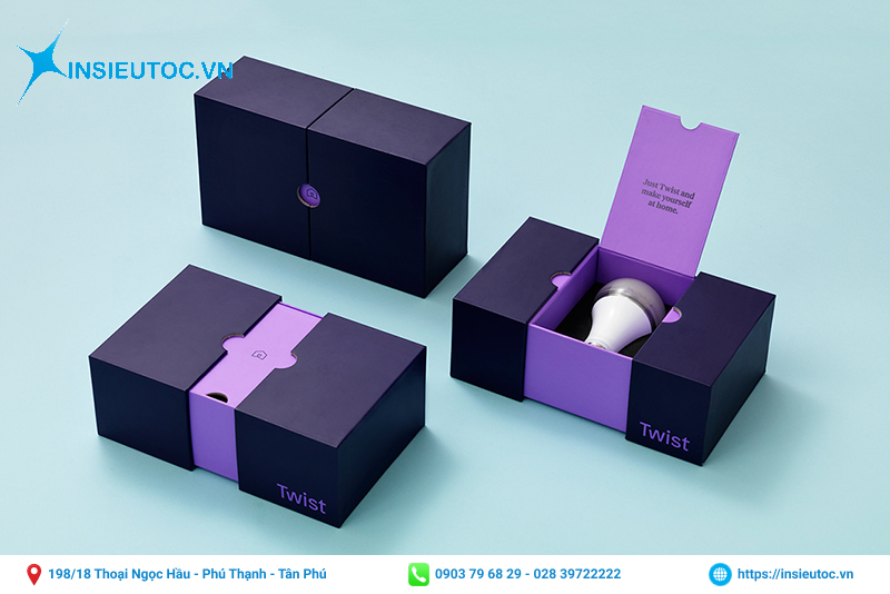 Đơn hàng in hộp giấy số lượng ít tại In Siêu Tốc