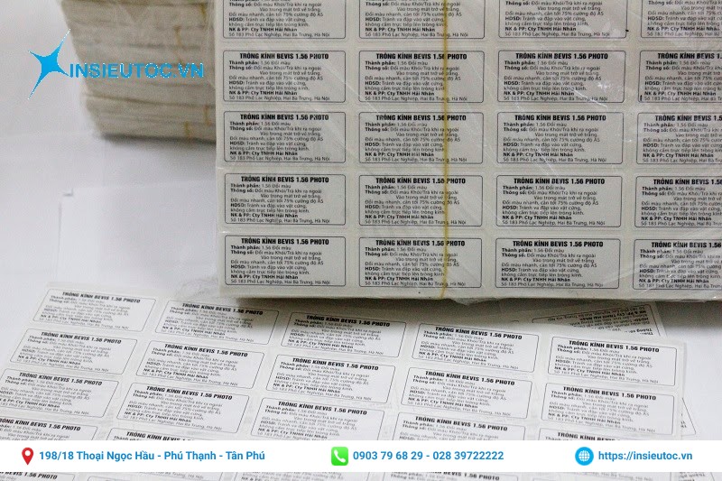 nhãn phụ in càng nhiều thì càng rẻ