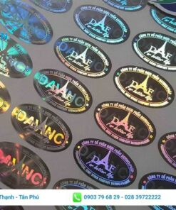 tem nhãn 7 màu đẹp