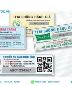 tem chống hàng nhái có mã qr