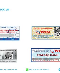 tem chống giả thể hiện sự chuyên nghiệp