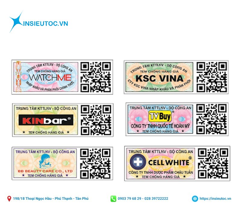 tem chống hàng nhái / hàng giả rất quan trọng với doanh nghiệp