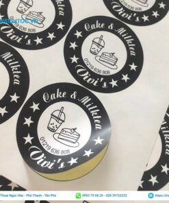 tem giấy in nhãn dán ly đẹp