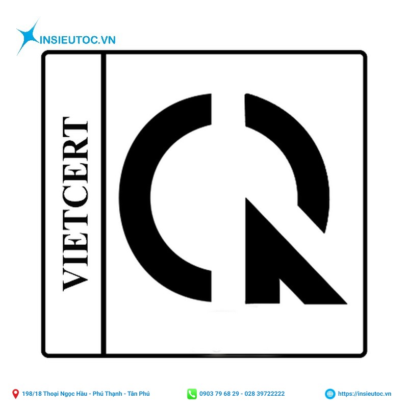 mẫu tem hợp quy được cấp bởi vietcert