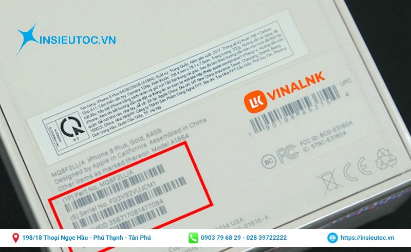 Tem Imei Iphone nhiều kích thước