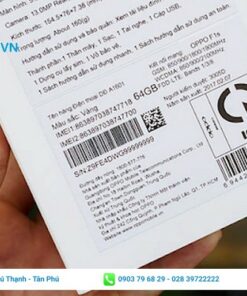tem dán trên hộp điện thoại
