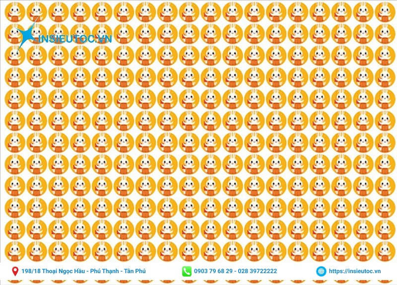 tem in hình thỏ dễ thương