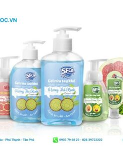 mẫu tem nhãn cho nước rửa tay khô