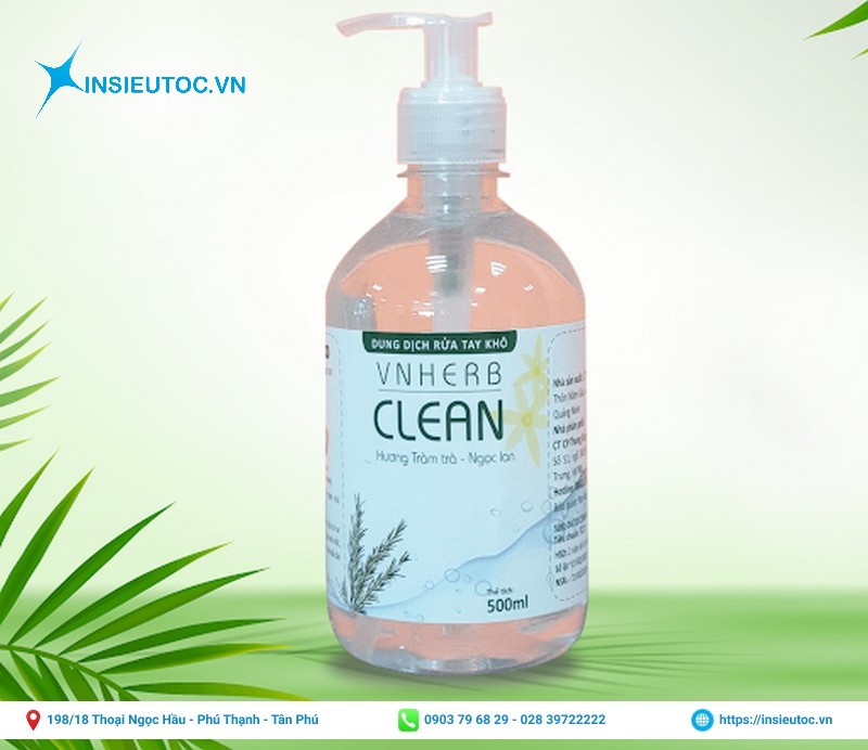 nhận thiết kế nhãn in cho nước rửa tay