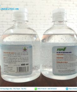 nhãn nước rửa tay màu trắng đẹp