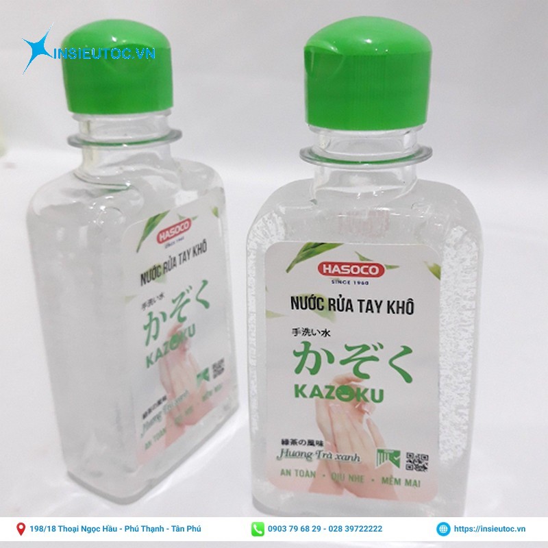 nhãn dán nước rửa tay khô