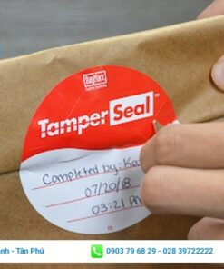tem niêm phong bao bì