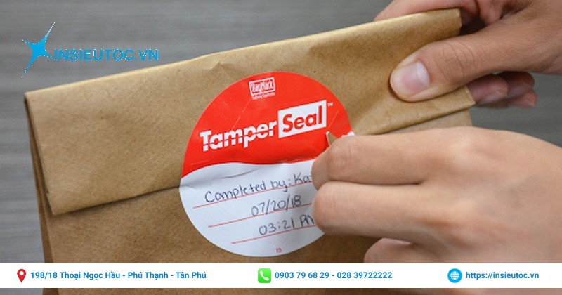 tem niêm phong bao bì