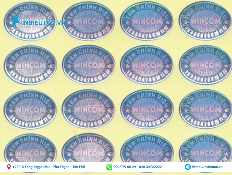 tem nhãn niêm phong hình elip