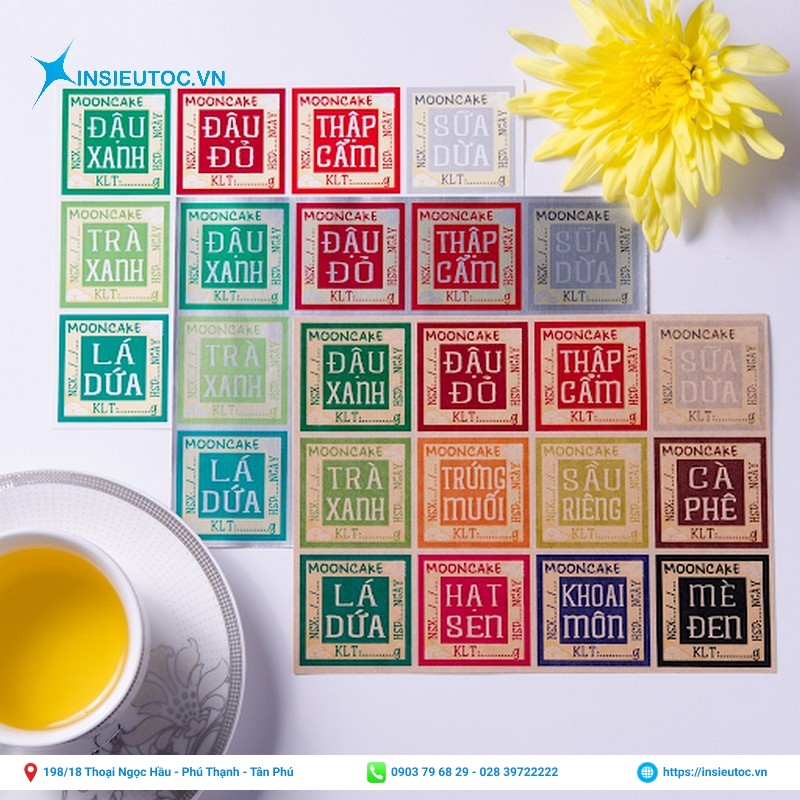 tem dán bánh trung thu phong cách cổ điển