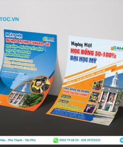 mẫu tờ rơi du học in khổ A6