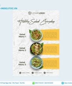 thực đơn menu cỡ A6