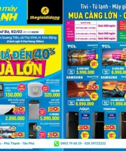 tờ rơi khuyến mãi của điện máy
