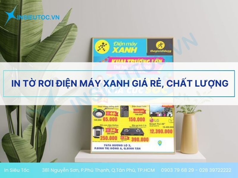 tờ rơi điện máy xanh