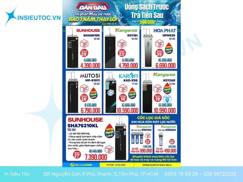 in tờ rơi điện máy xanh