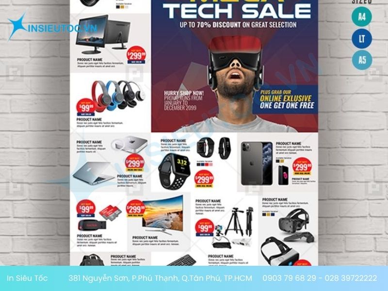 mẫu tờ rơi điện máy xanh
