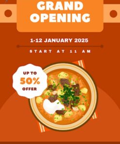 tờ rơi khai trương quán ăn nổi bật
