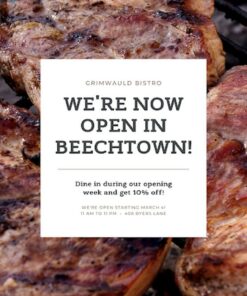 mẫu in tờ rơi khai trương quán ăn nhẹ nhàng