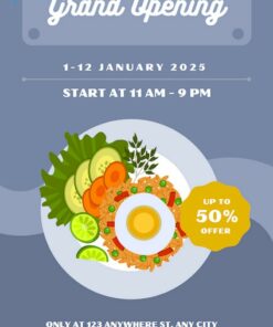 tờ rơi quảng cáo quán ăn và các chương trình ưu đãi