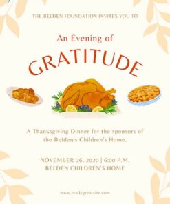 tờ rơi quảng cáo cho nhà hàng nhân dịp lễ tạ ơn