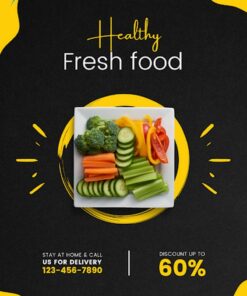 thiết kế tờ rơi cho quán ăn sang trọng