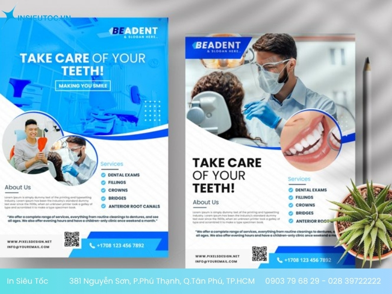 tờ rơi nha khoa chất lượng