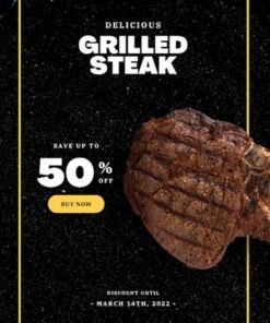 thông tin ưu đãi của nhà hàng thể hiện qua tờ rơi