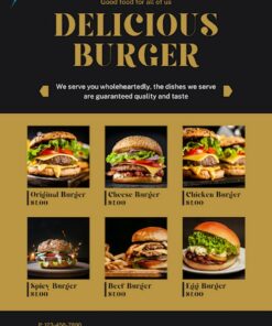 mẫu in tờ rơi thực đơn đẹp