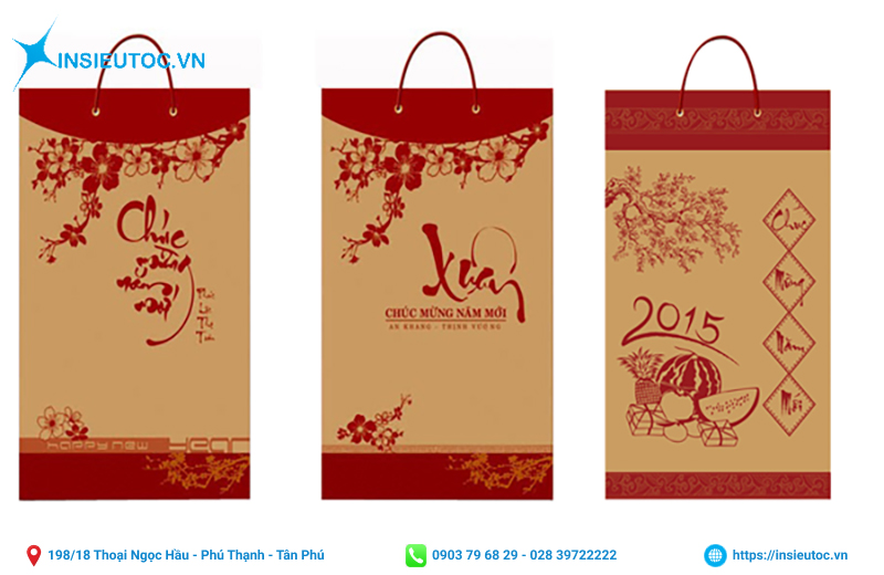 Chuyên in túi giấy đựng lịch tết - xưởng In Siêu Tốc