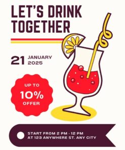 thông tin khuyến mãi dành cho khách hàng của quán cafe