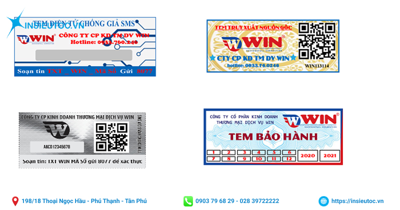 Mẫu tem chống hàng giả bằng mã xác thực kỹ thuật số