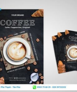 tờ rơi quán cà phê đẹp