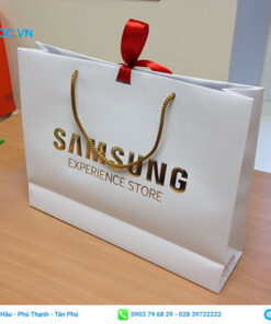 Mẫu túi giấy đựng điện thoại cao cấp của hãng Samsung