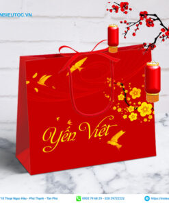 Mẫu túi giấy đựng yến sào từ xưởng In Siêu Tốc