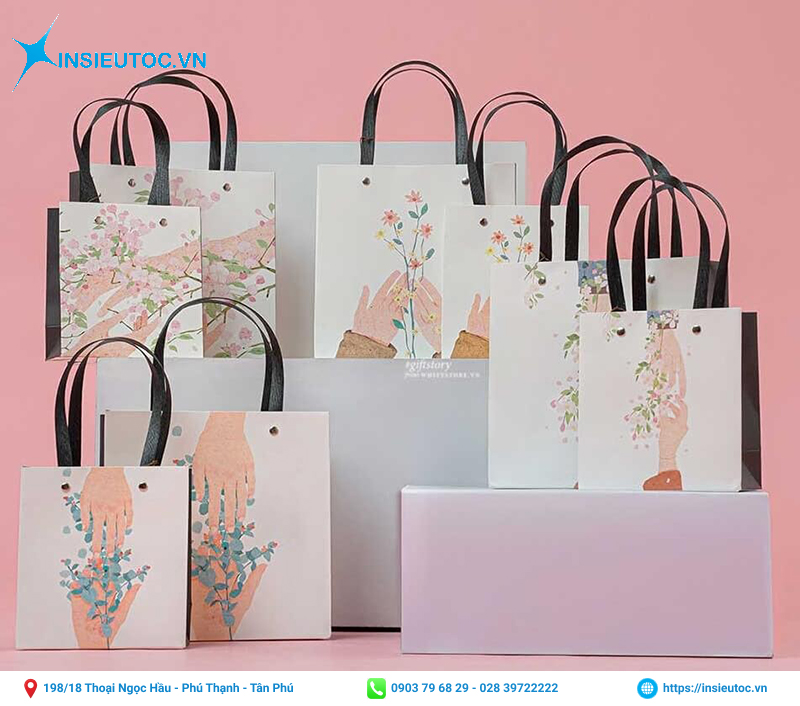 Mẫu túi giấy hội nghị có nhiều kích thước khác nhau