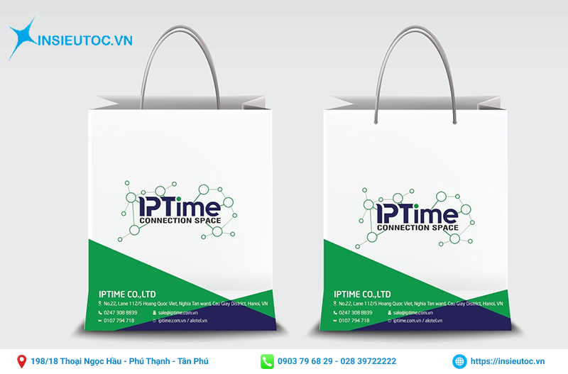 Thiết kế ấn tượng của túi giấy từ thương hiệu IP Time