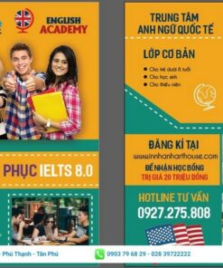 tờ rơi trung tâm ielts