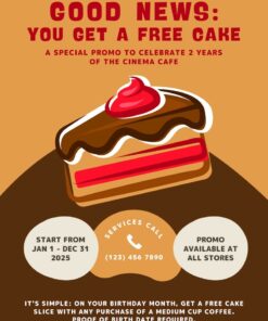 tờ rơi ưu đãi của quán